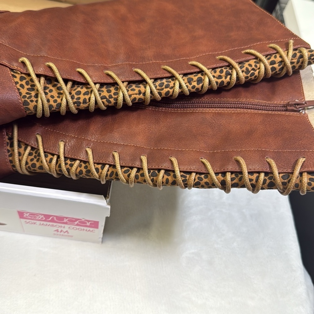 Sugar Brown Over the Knee Boots - Picture 5 of 5